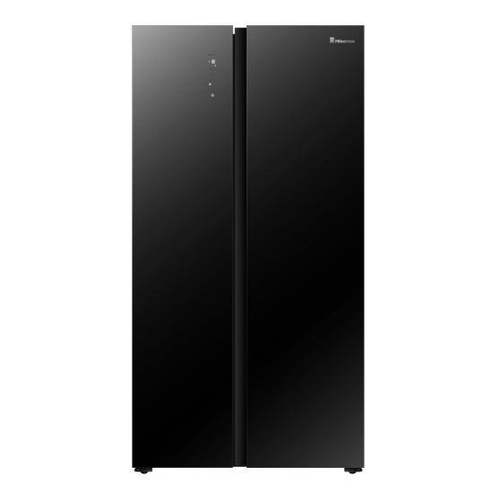 Hisense RS67W4NV 566 L Side by Side Frost Free Refrigerator (Glass Door)