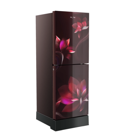 Whirlpool Fresh Magic Pro 278L Inverter Floret Red Refrigerator